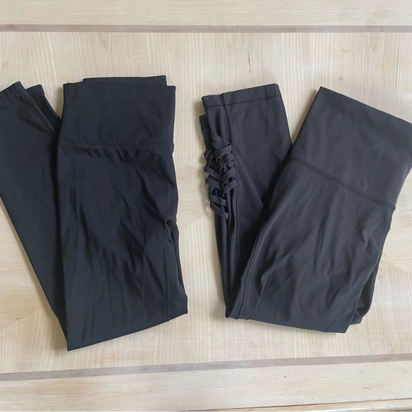 lululemon athletica Pants - Lululemon Athletica Size 10 Black Capri Legging Bundle Size 10